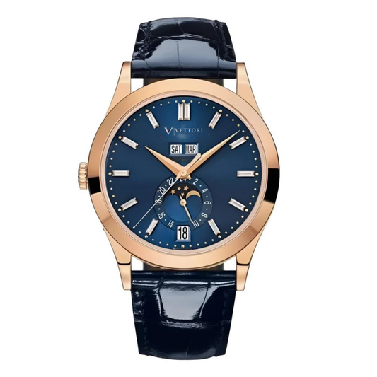 Vettori Annual Calendar 38mm, Cream Dial