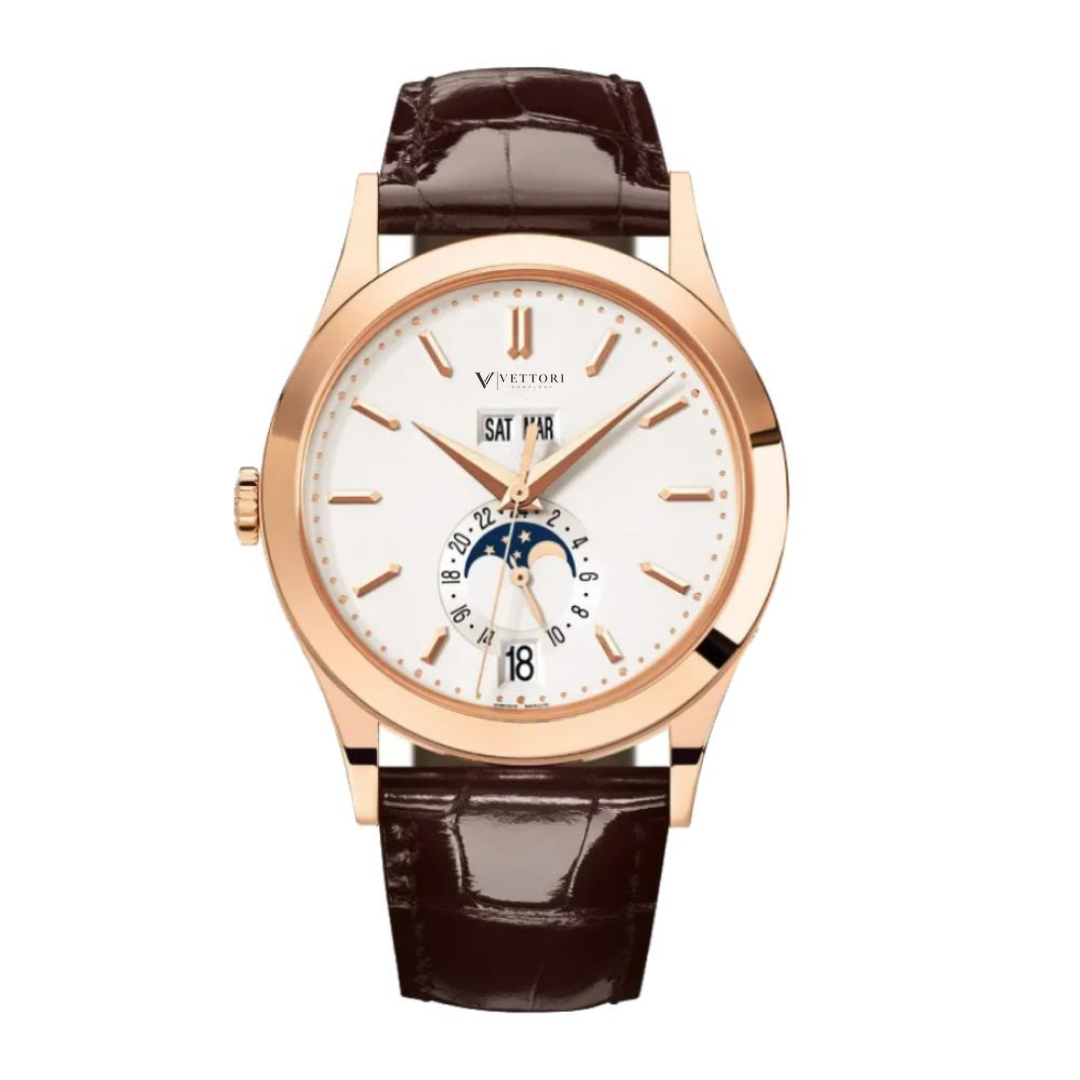 Vettori Annual Calendar 38mm, White Dial