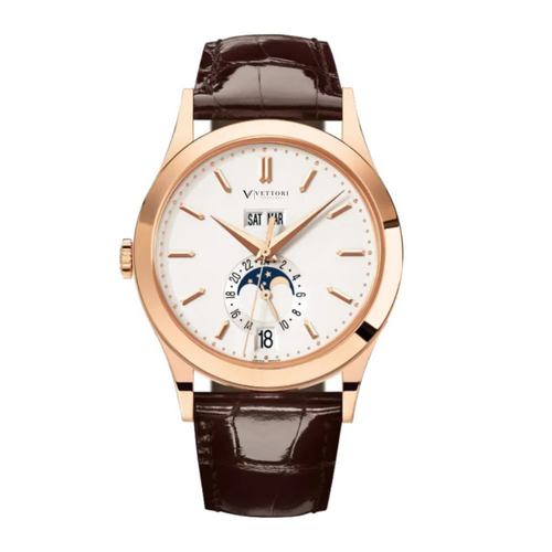 Vettori Annual Calendar 38mm, White Dial