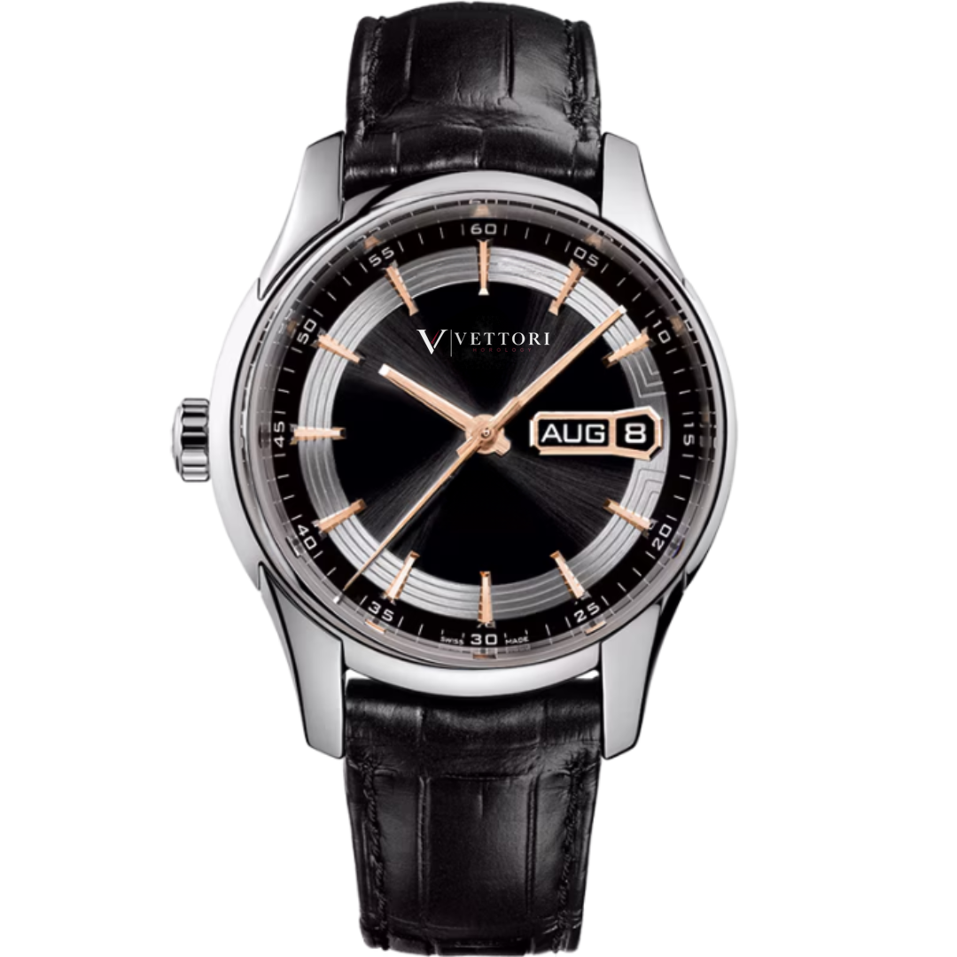 Vettori Annual Calendar 41mm, Grey Sunburst Dial