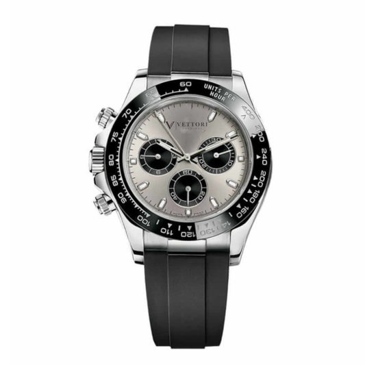 Vettori Chronograph 40mm, Black Dial
