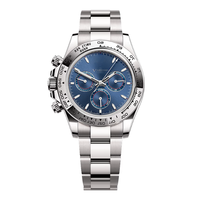 Vettori Chronograph 40mm, Blue Dial