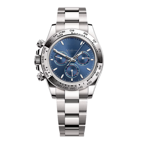 Vettori Chronograph 40mm, Blue Dial