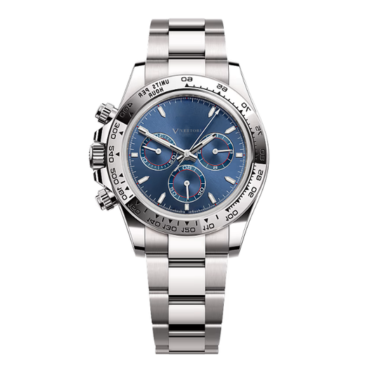 Vettori Chronograph 40mm, Blue Dial