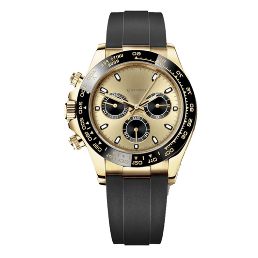 Vettori Chronograph 40mm, Gold Dial