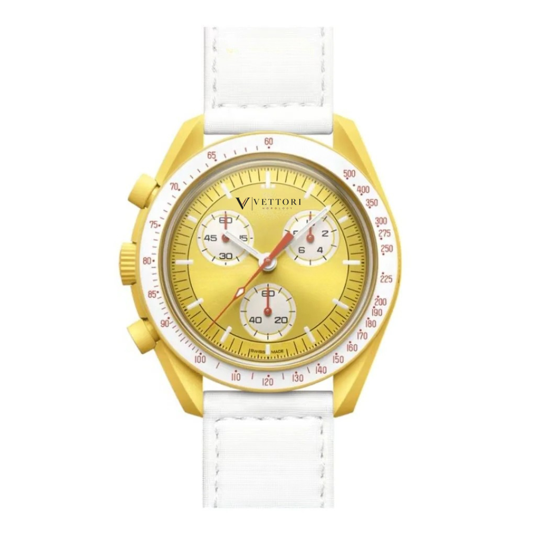 Vettori Chronograph 42mm, Yellow Dial