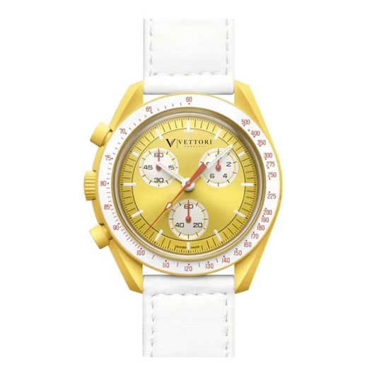 Vettori Chronograph 42mm, Yellow Dial