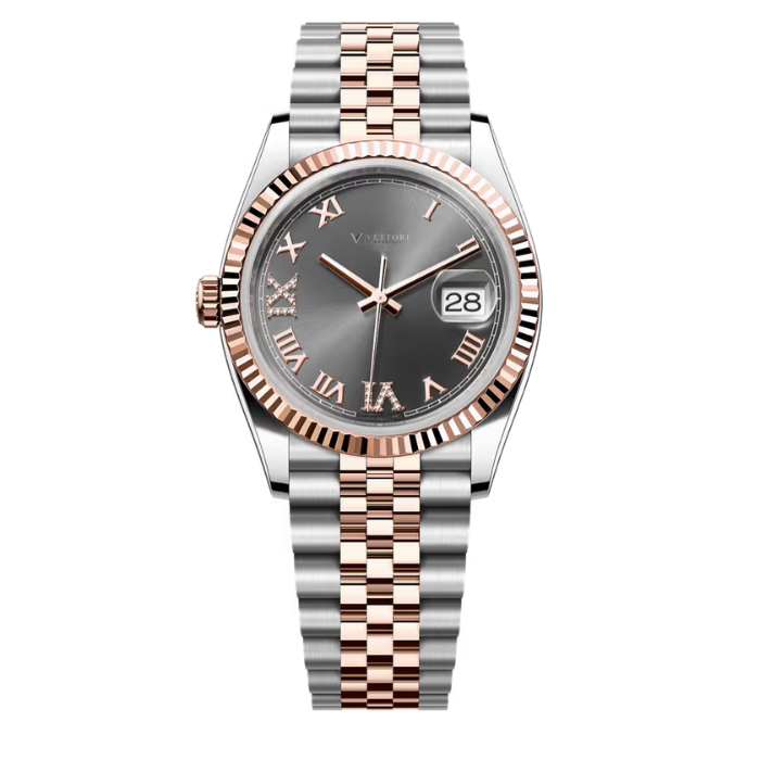 Vettori Classic 36mm, Dark Rhodium Dial