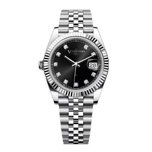Vettori Classic 41mm, Black Diamond Dial