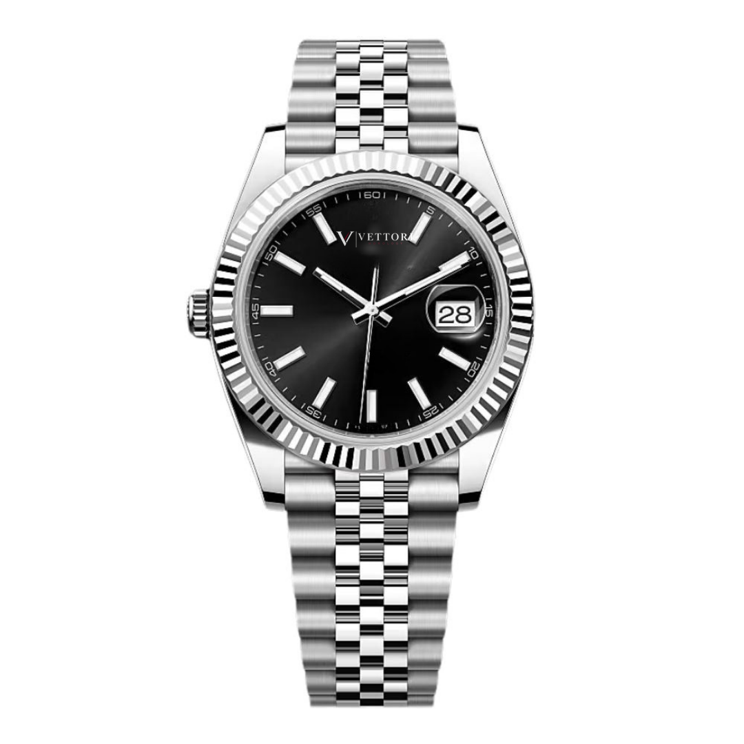 Vettori Classic Date 41mm, Black Dial