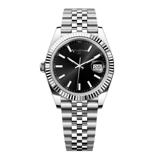 Vettori Classic Date 41mm, Black Dial