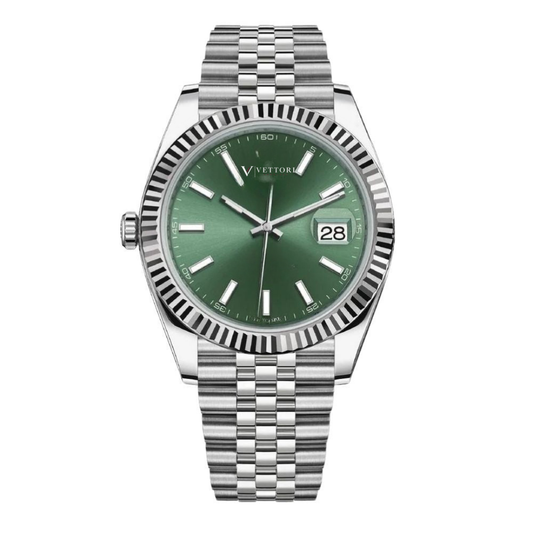 Vettori Classic Date 41mm, Green Sunburst Dial