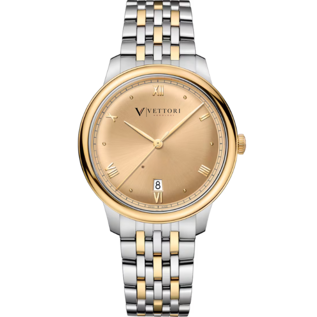 Vettori Classic Prestige 40mm, Champagne Textured Dial