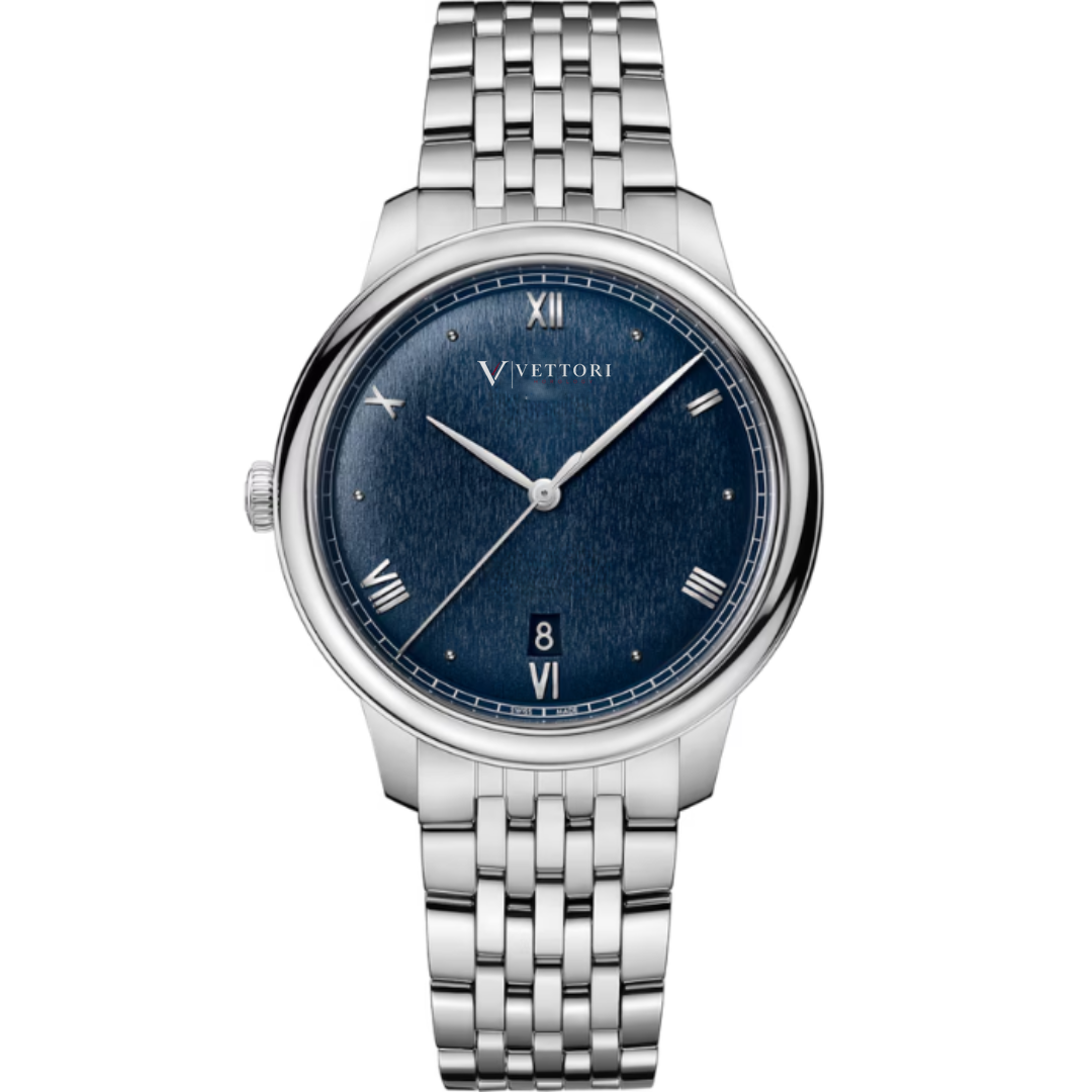 Vettori Classic Prestige 40mm, Deep Blue Textured Dial