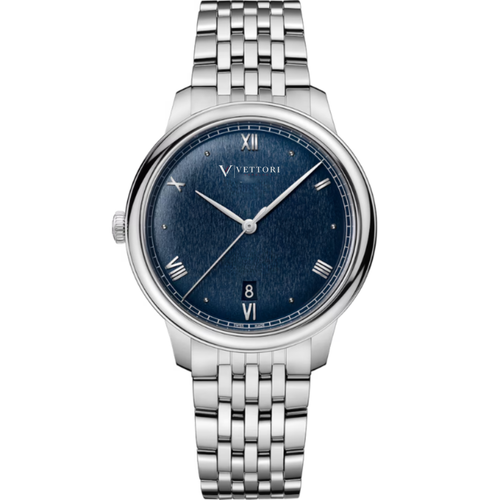 Vettori Classic Prestige 40mm, Deep Blue Textured Dial