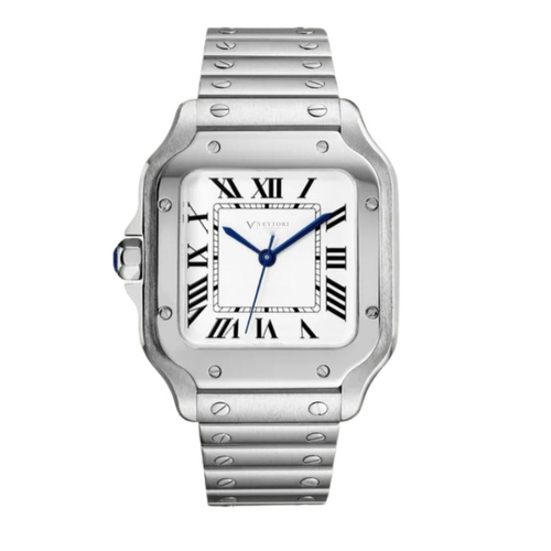 Vettori Classic Square 40mm, Silver Dial