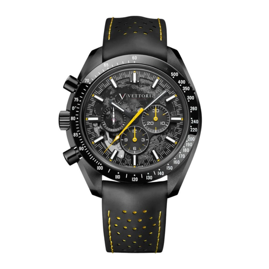 Vettori Dark Chronograph 44mm, Black Dial