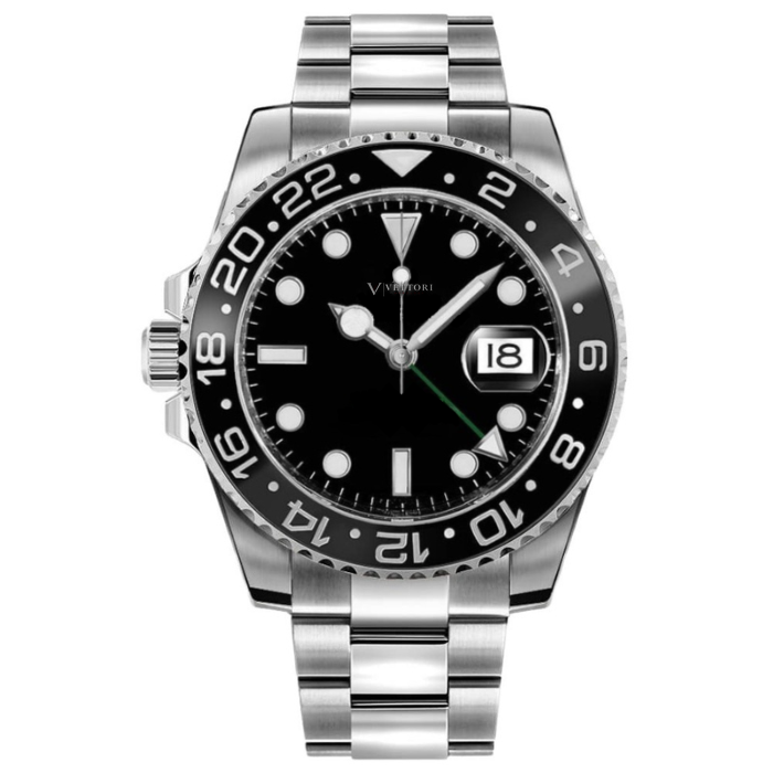 Vettori Dual Time 40mm, Black Dial