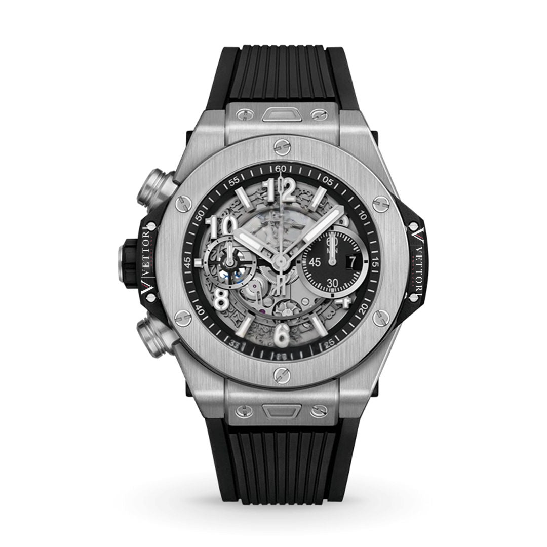 Vettori Fusion Chronograph 44mm, Black Skeleton Dial