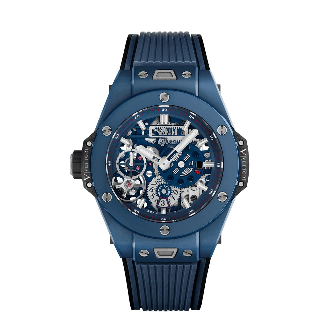 Vettori Fusion Power Reserve 45mm, Blue Skeleton Dial