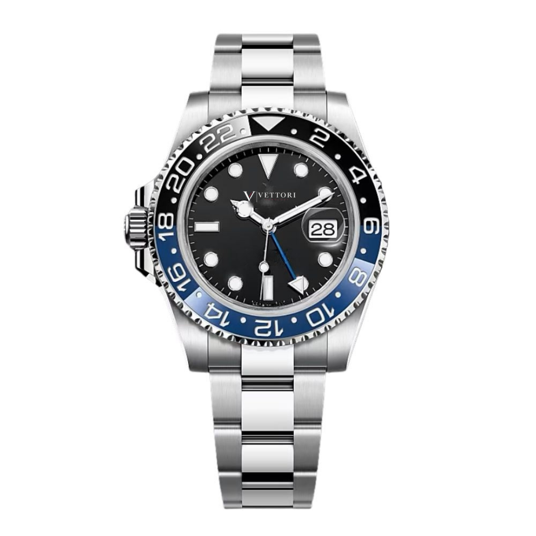 Vettori GMT 40mm, Black Dial