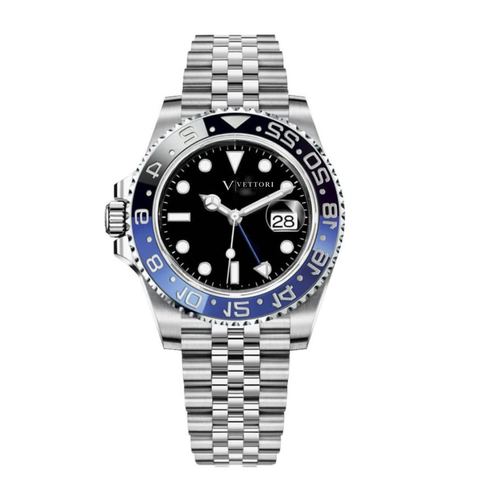 Vettori GMT Traveller 40mm, Black Dial