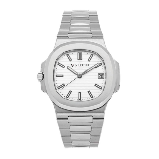 Vettori Integrated Classic 40mm, White Dial