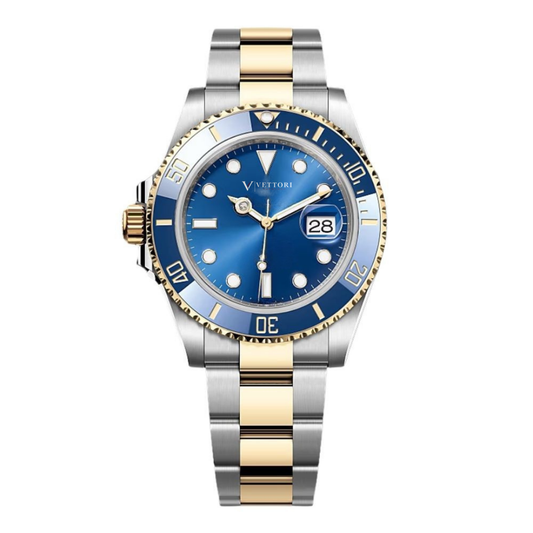 Vettori Ocean Diver 40mm, Blue Sunburst Dial