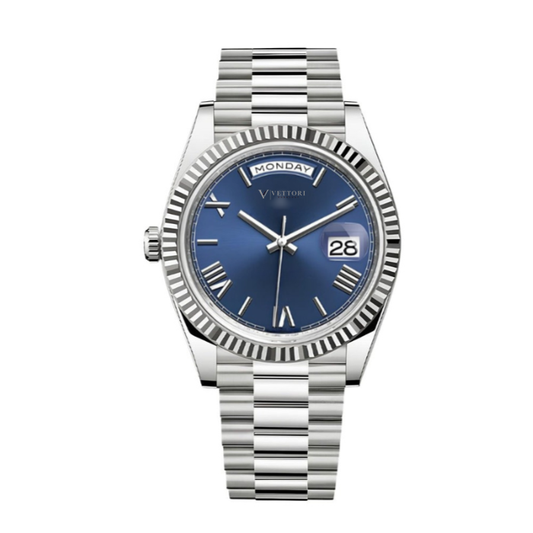 Vettori President 40mm, Blue Dial