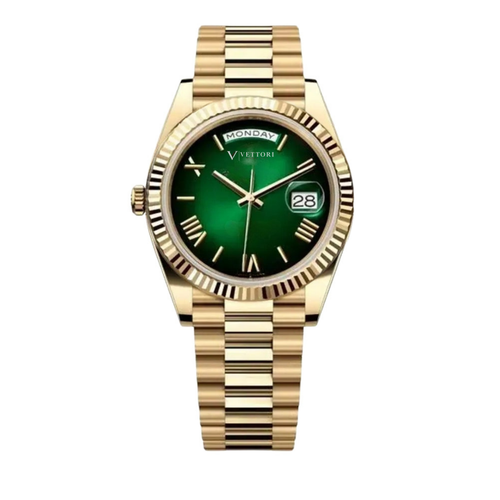 Vettori President 40mm, Green Ombre Dial